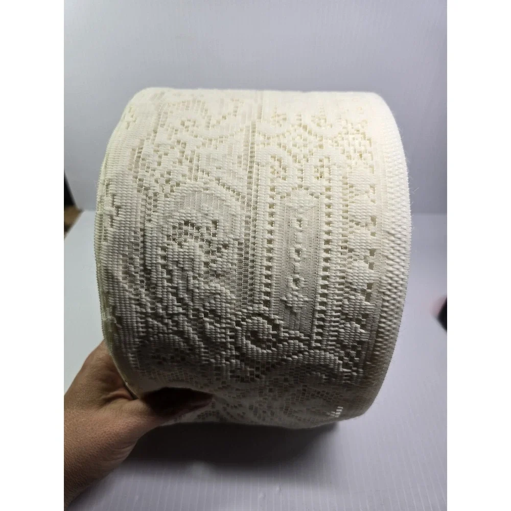 6.5 Inch Wide Bulk Lace Roll, MANY yards, Weights 2.5lbs, 10in Roll, 31in Around